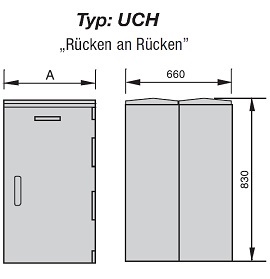 Verteilerschrank Rücken an Rücken Verteilerschrank Rücken an Rücken